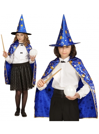 Plášť + klobouk dětský čaroděj