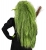 Paruka čarodějnice zelená dlouhá