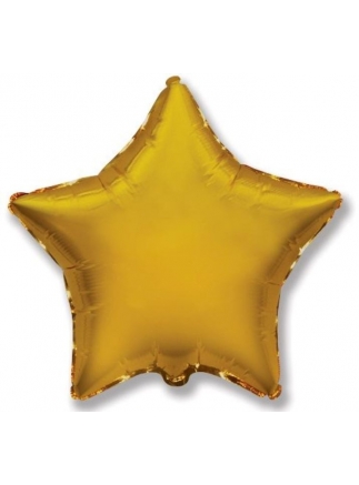 Balón fóliový 45 cm Hvězda zlatá