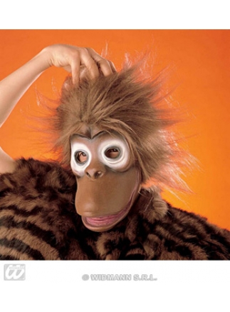 Gorila s plyšovými vlasy latex dětská