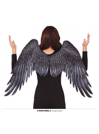 Křídla Anděl černá tkanina