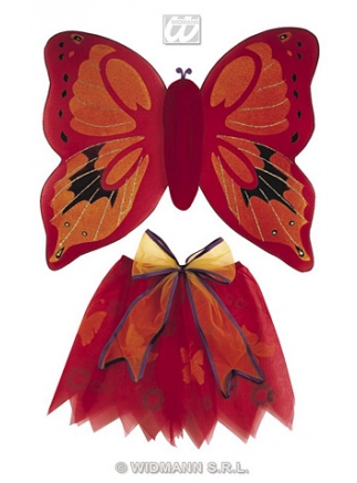 Motýlek set červený