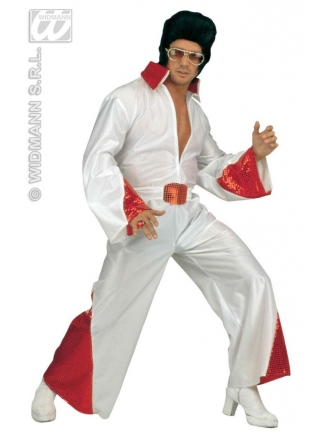 Kostým Elvis XL červený