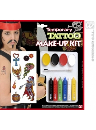 Make-up + tetování set pirát