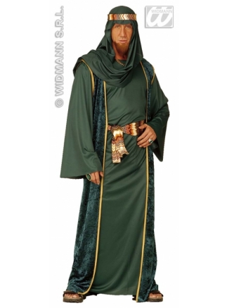 Kostým Arabský šejk M zelený deluxe