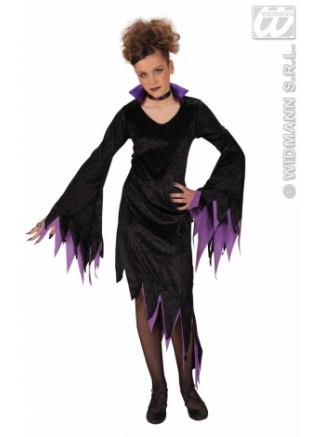 Kostým dětský Dívka temnot fialová 158cm
