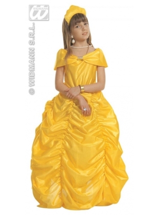Kostým dětský deluxe Kráska žlutá 140cm