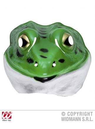 Maska dětská plast žába