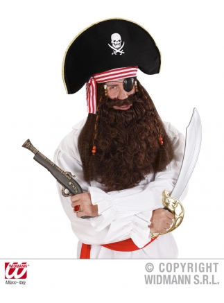 Plnovous pirát/rocker hnědý