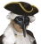 Škraboška Benátky orlí nos černá