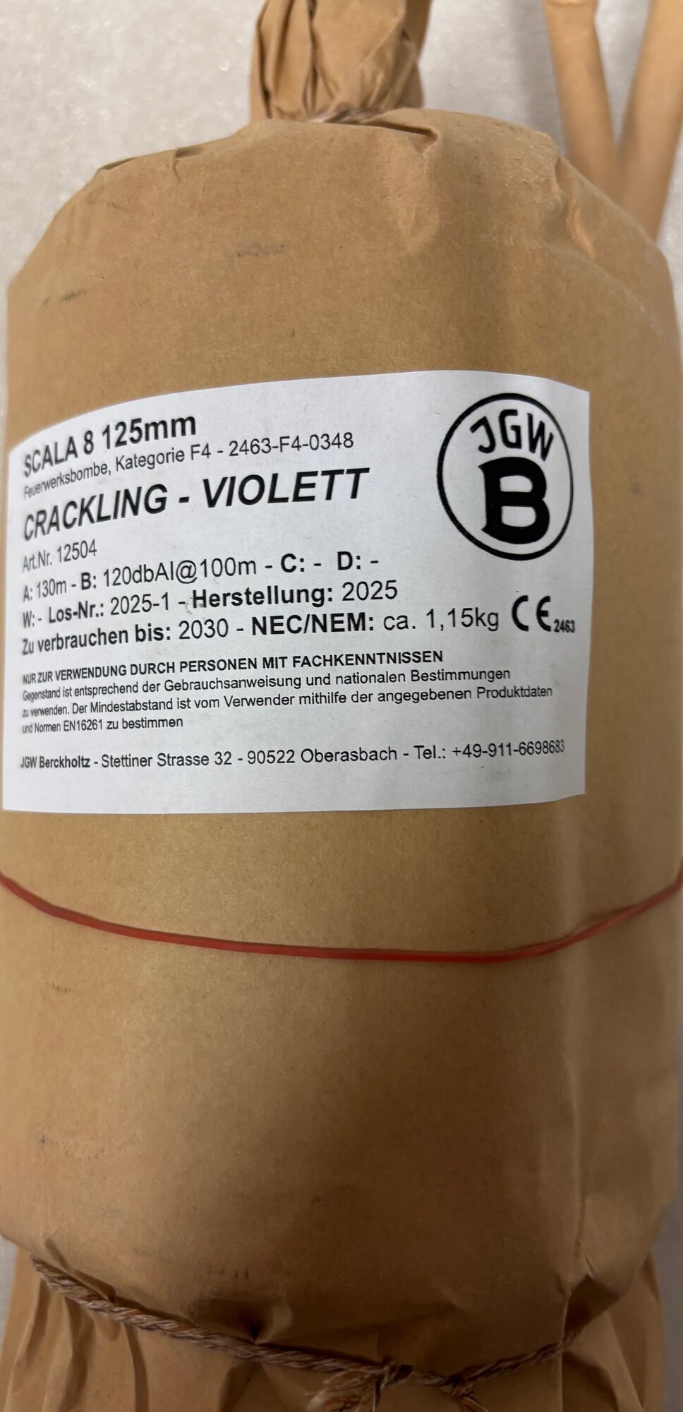 VP 125mm JGWB Scala 8 - Crackling Violett