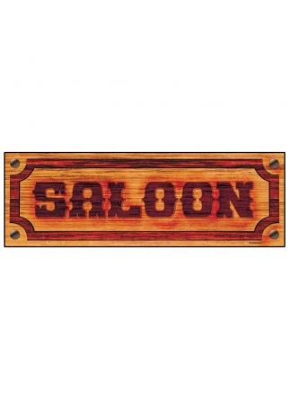 Dekorace Saloon 78x26 cm