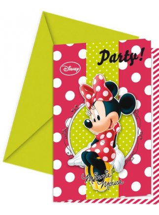 Pozvánky Minnie Fashion 6ks