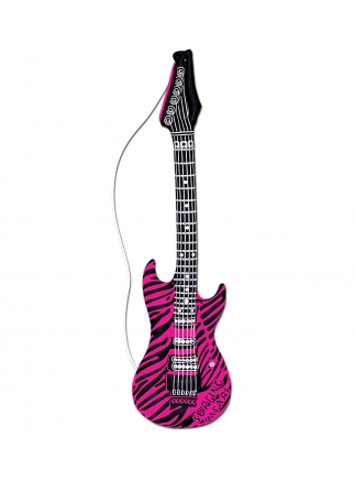Kytara nafukovací 105cm - Pink zebra