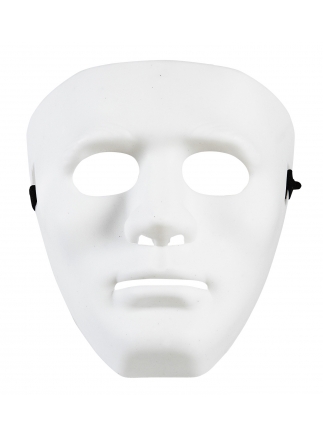 Maska plast Anonymous bílá