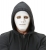 Maska plast Anonymous bílá