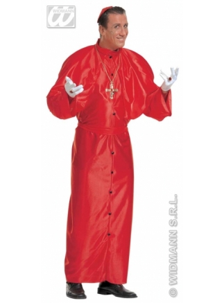 Kostým Kardinál červený deluxe XL