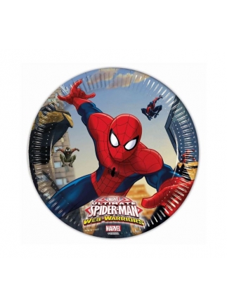 Talíře Spiderman Ultimate 20cm 8ks