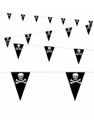 Girlanda pirátské vlajky 6m PVC