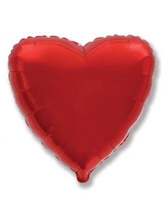 Balón fóliový 45cm Srdce červené