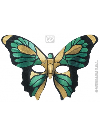 Škraboška Motýl Iroki zlatozelená