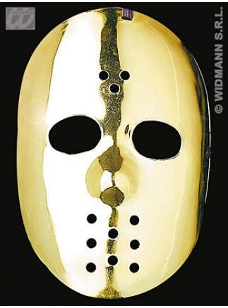 Maska plast Hokejová pátek 13. zlatá