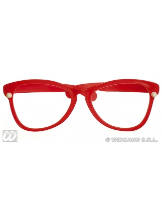 Brýle velké obroučky červené