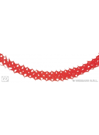 Girlanda 4m Kostka červená