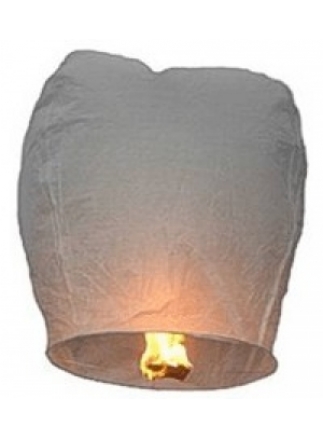 Lampion štěstí velký 50cm bílý