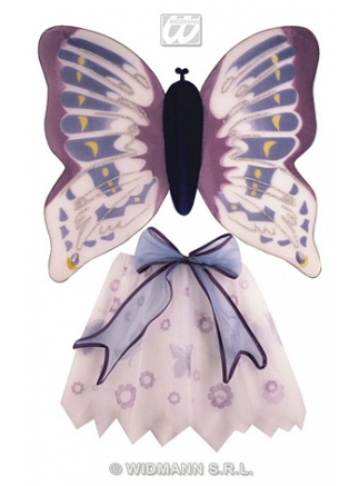 Motýlek set modrofialovobílý