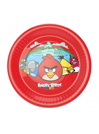 Talíře Angry Birds 20,5cm 8ks
