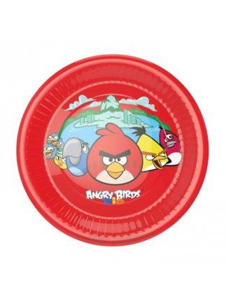 Talíře Angry Birds 20,5cm 8ks