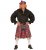 Skot sada baret s vlasy + kilt