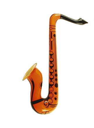 Saxofon nafukovací oranžový 55cm