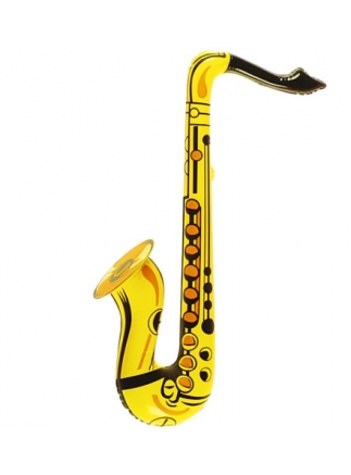 Saxofon nafukovací zlatý 55cm
